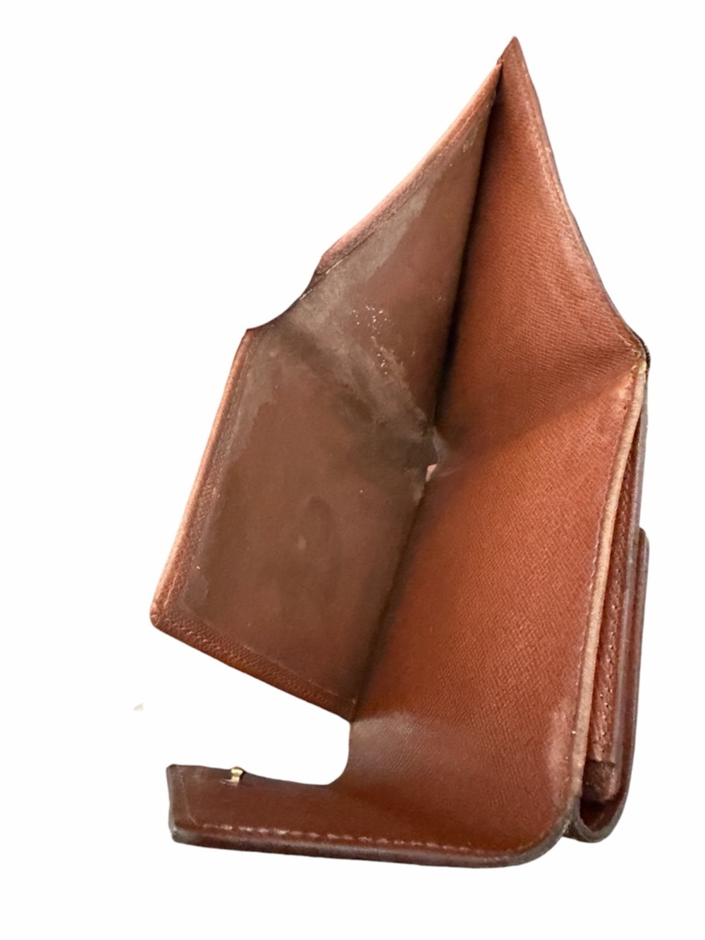 Louis Vuitton Monogram Trifold Elise Wallet Vintage LV Double Snap Compact Purse - Picture 12 of 13